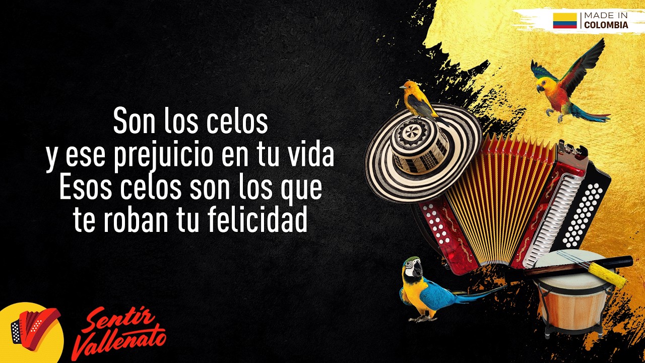 Celos, Binomio De Oro De América, Video Letra - Sentir Vallenato