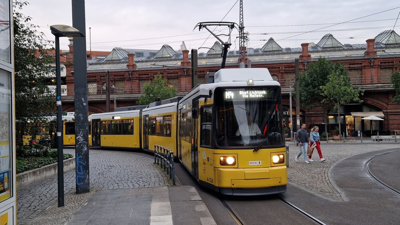 Mitfahrt in der M4 von S Hackerscher Markt bis Betriebshof Lichtenberg im GT6NO B-1229