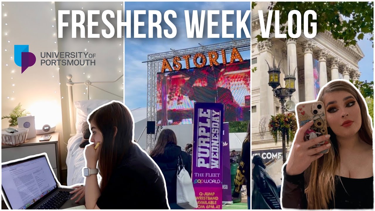 FRESHERS WEEK VLOG 2022 | Induction, Freshers Fair, Housewarming parties (University of Portsmouth)