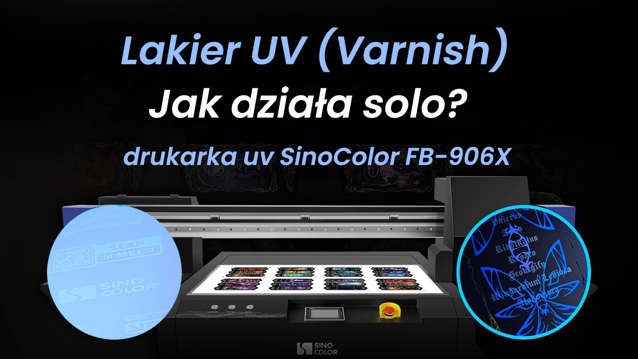 Drukarka UV SinoColor varnish: niewidoczny nadruk