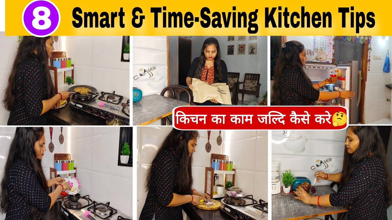 8 TIPS for STRESS-FREE routine✅ || घर को perfect तरीके से संभाले || Time Saving kitchen tips 