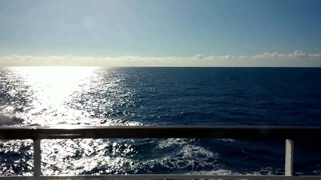 Relaxing sea from cruise - 2 HOURS - with music - HD - Chromecast screensaver