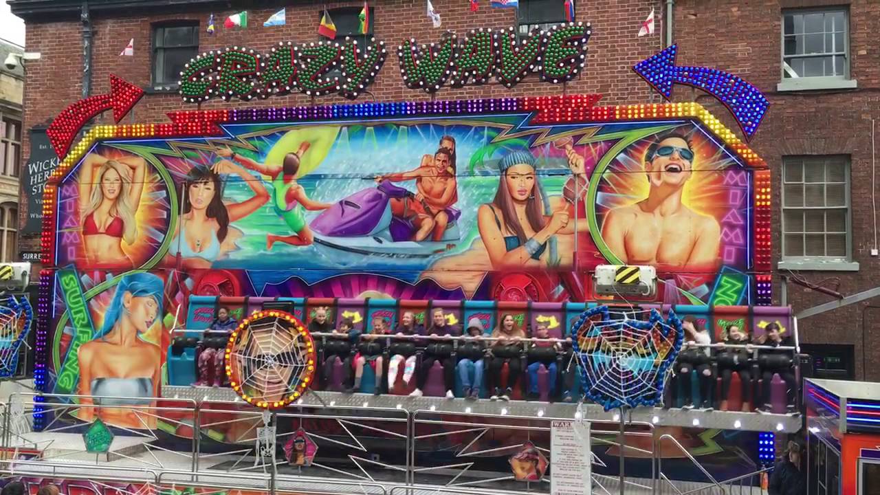 Crazy wave ride