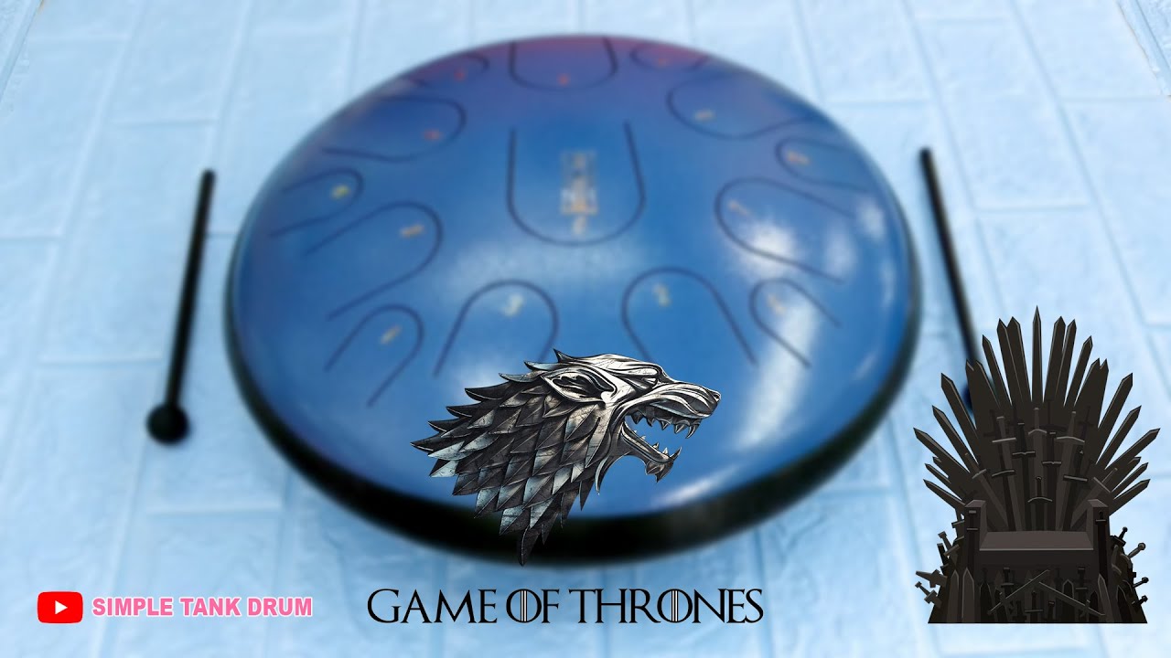 GAME OF THRONES THEME SONG - Steel Tongue drum / tank drum cover with tabs (E-book Vol.1 Bonus)