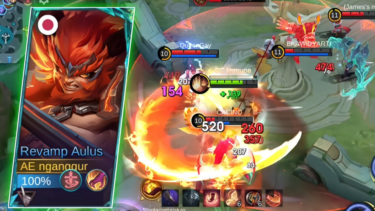 NEW REVAMP AULUS BROKEN FIGHTER XP LANE - MOBILE LEGENDS