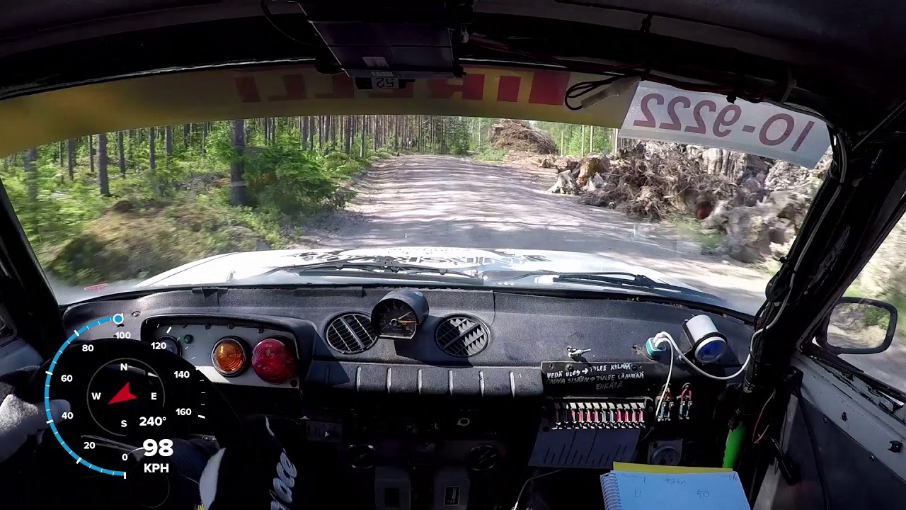 Toivakka ralli 2019 EK1 Ruuhimäki Ladalla nuotista.