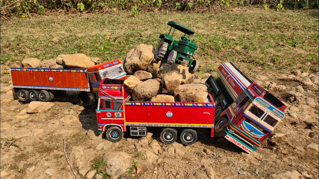 load stones into truck ट्रक में पत्थर लोड करो  || NBR TOYS ||
