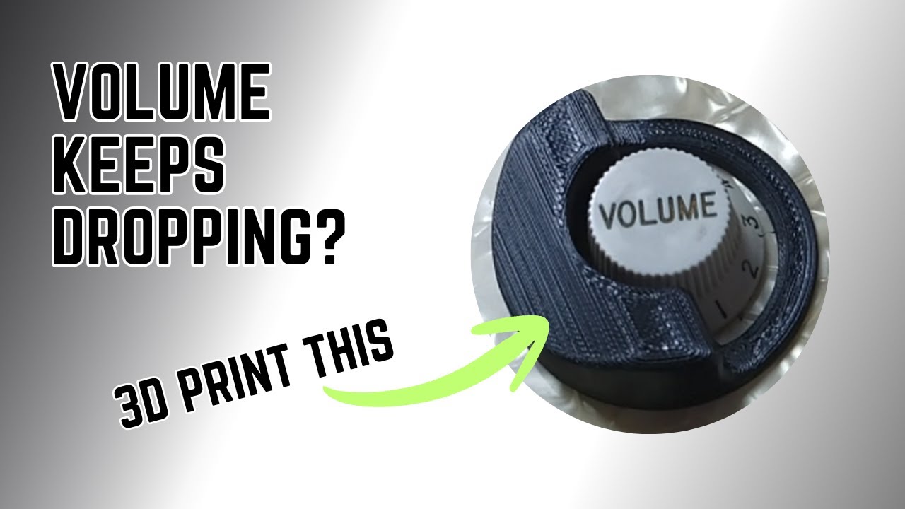 Guitar Volume Knob Guard | Fix Accidental Volume Drops with 3D Printing