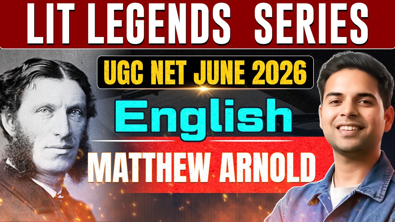 UGC NET June 2026 English MATTHEW ARNOLD | UGC NET English  LIT Legends Series By Abhay Sir