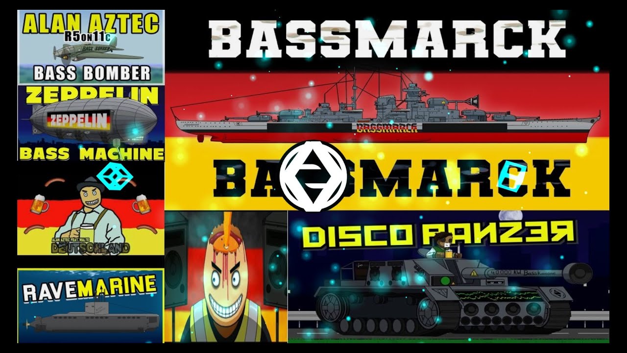 Alan Aztec - German Songs Hardbass Remix(Mix) [60FPS]