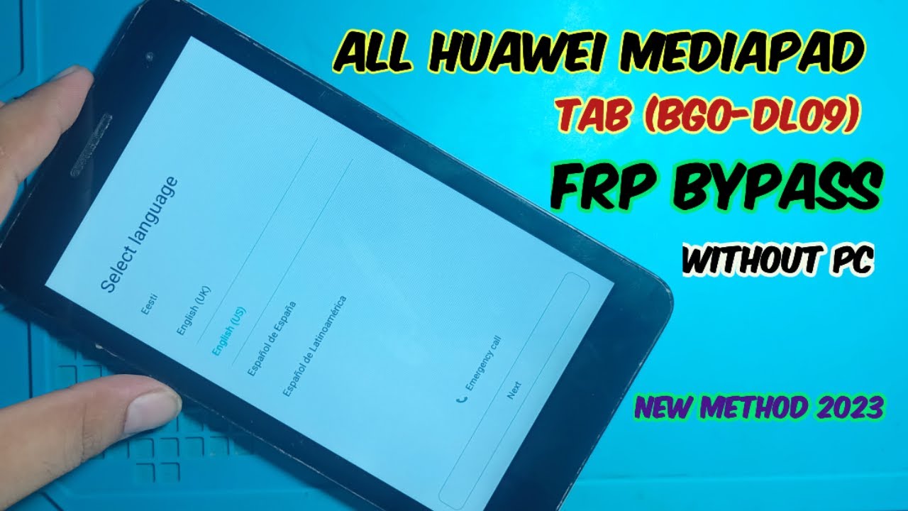 How to frp bypass Huawei Tab Bgo-Dl09 | Frp bypass huawei tab bgo_dl09 | Huawei mediapad frp bypass|