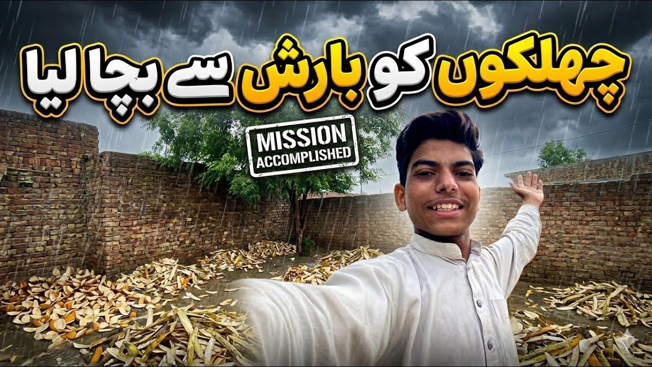 Chhilkon ko Barish se bacha liya🥳