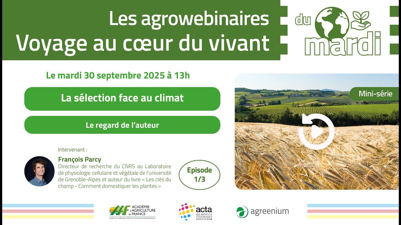 La sélection face au climat - Discussion avec François Parcy - épisode 1/3