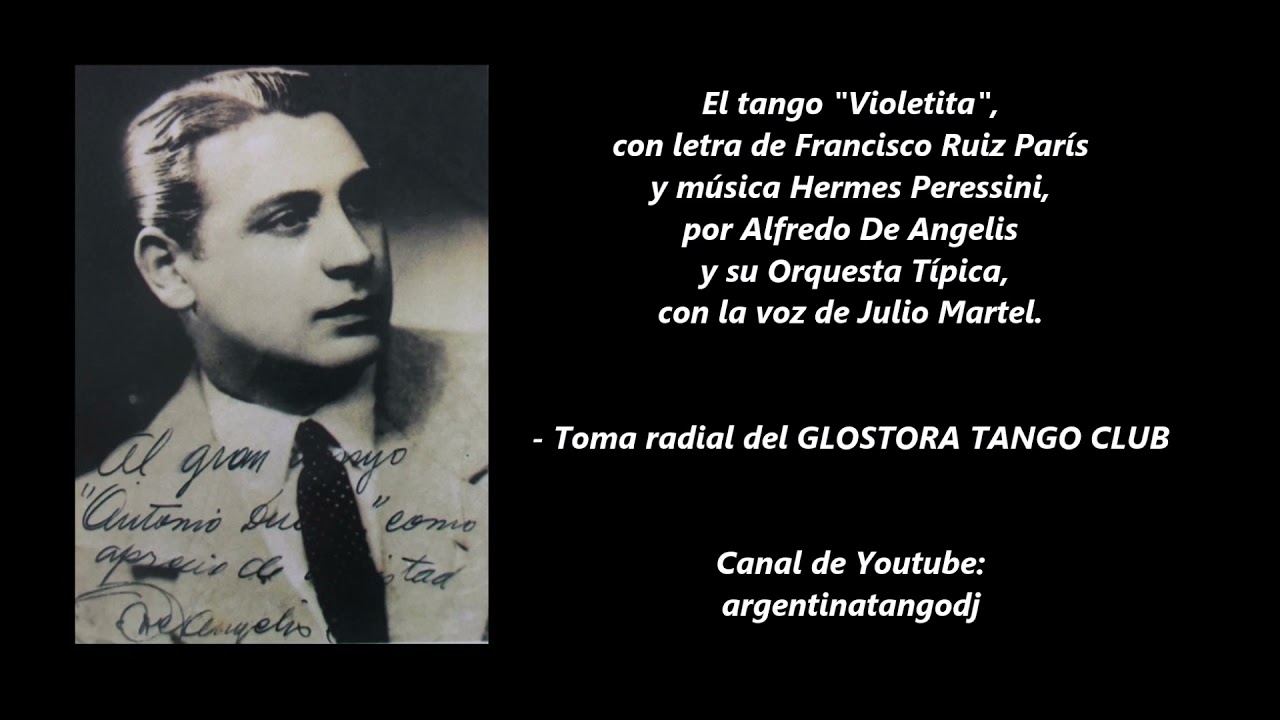 ALFREDO DE ANGELIS & JULIO MARTEL - VIOLETITA - TANGO