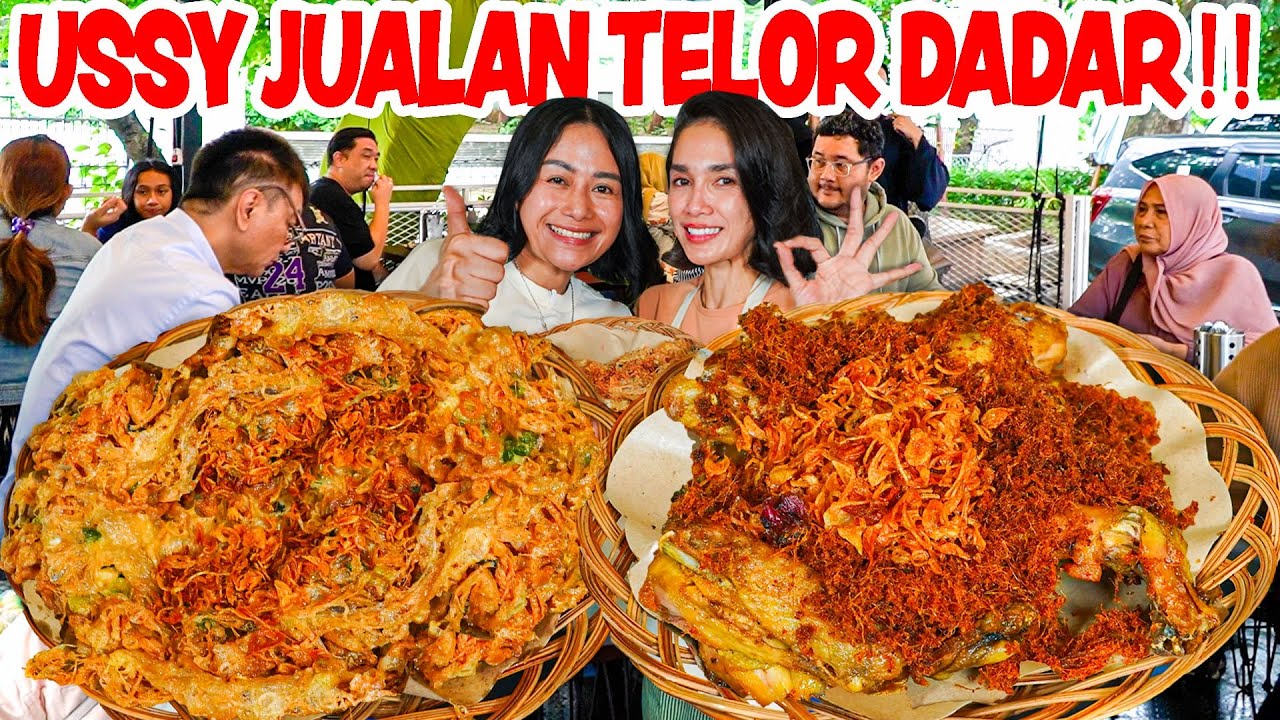 HEBOH USSY SULISTIAWATY BUKA WARUNG JUALAN AYAM GORENG & TELOR DADAR!!