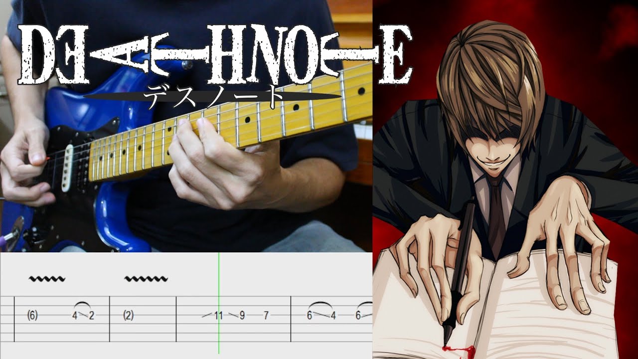 The WORLD - Death Note (Opening 1 Guitar Cover) with Tabs