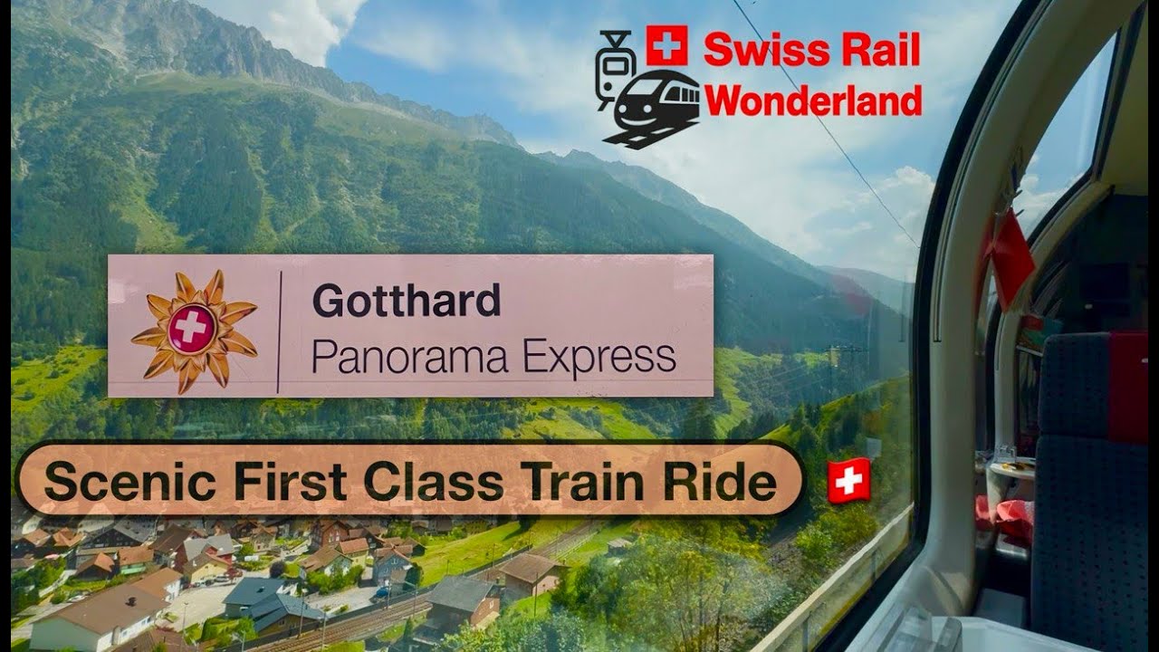 🇨🇭 Gotthard Panorama Express | Живописная поездка на поезде первого класса