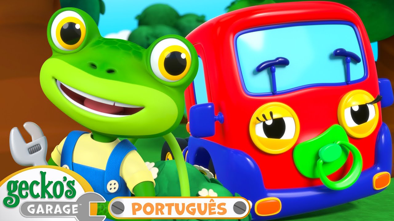 A Primeira Visita da Caminhão Bebê | 2 HORAS DE GECKO! | Garagem do Gecko em Português | Desenhos