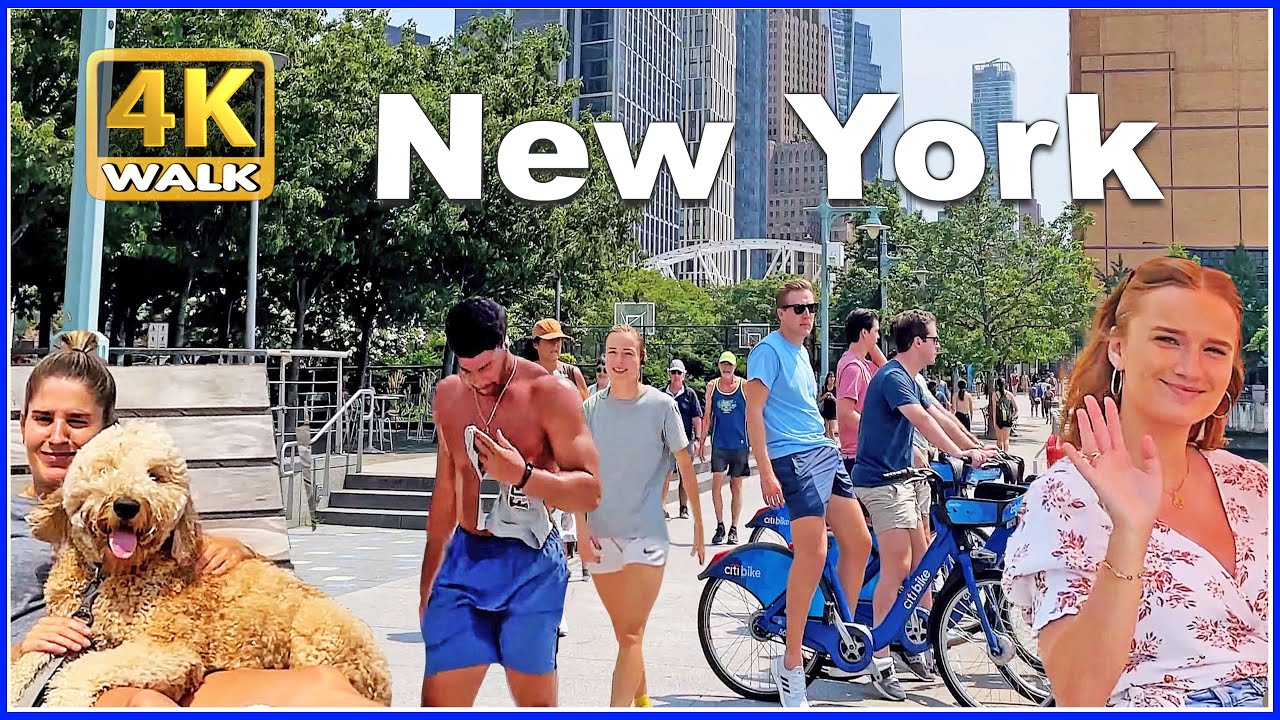 【4K】WALK Pier 26 NEW YORK City USA 4k video NY Travel vlog