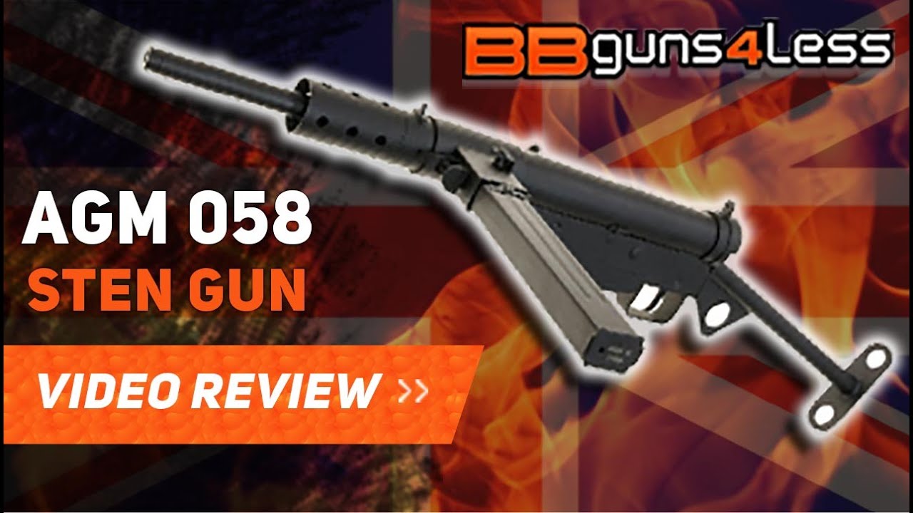 AGM 058 AIRSOFT STEN GUN QUICK OVERVIEW
