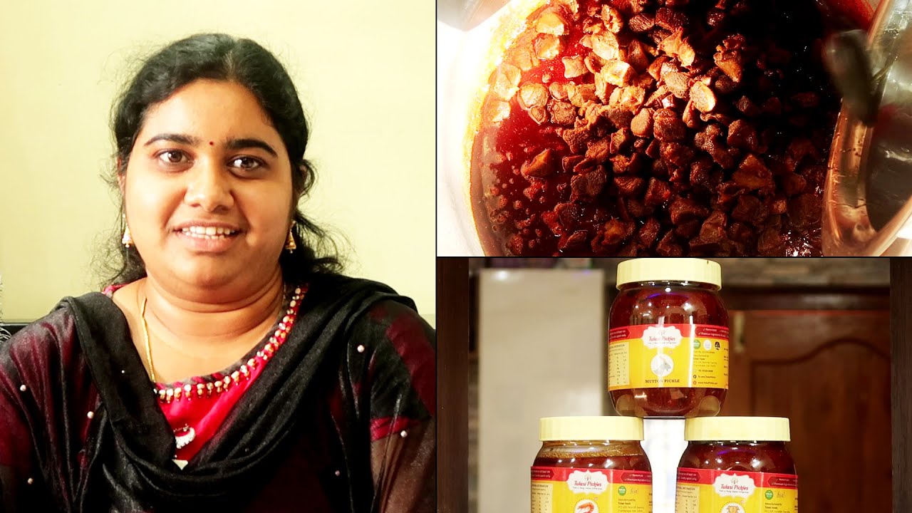 Mutton Pickle Making | Pure Homemade Andhra Veg & Non-Veg Pickles | Tulasi Pickles