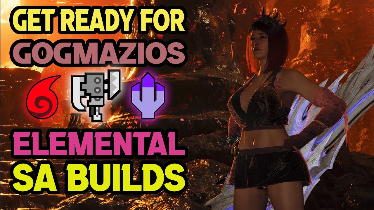 Сборки топоров Elemental Switch Axe до TU4 для Гогмазиоса — MH Wilds