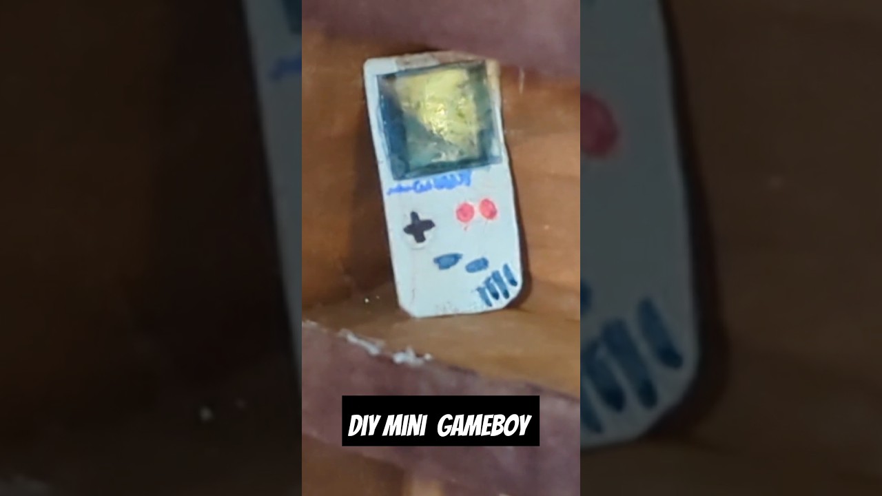 Making a Mini Gameboy: Retro Room part 5 #gameboy #videogames #diy #retro #dollhouse #mini