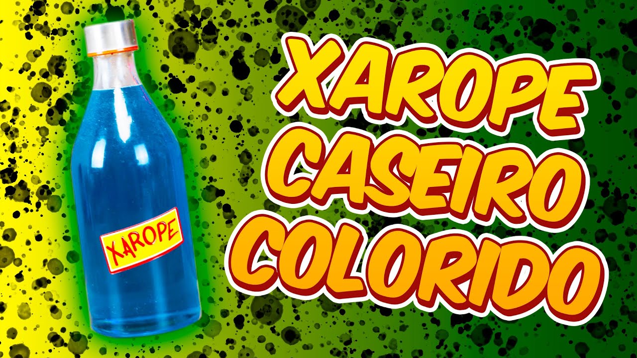 COMO FAZER XAROPE DE AÇUCAR COLORIDO