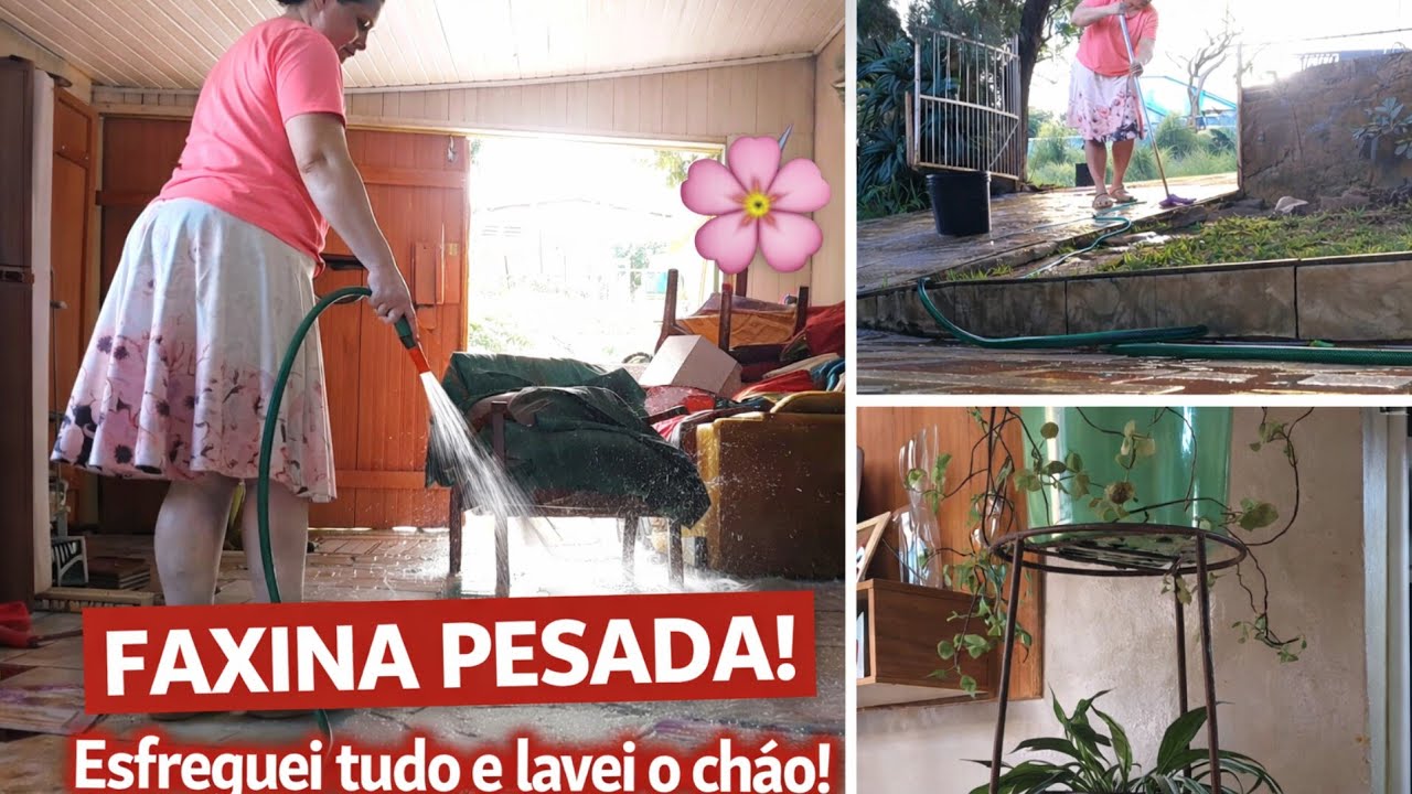 FAXINA COMPLETA NA SALA! ARREDEI TUDO ESFREGUEI O CHÃO !