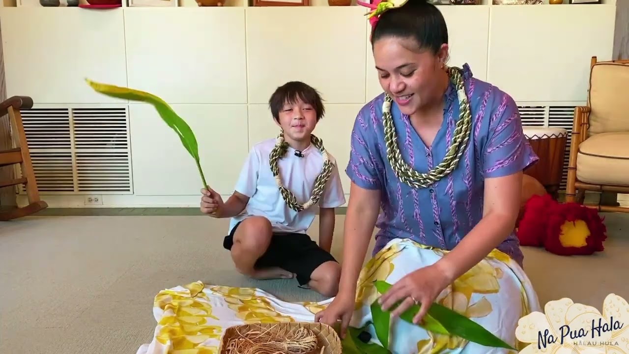 Hilo Style Ti Leaf Lei Making tutorial