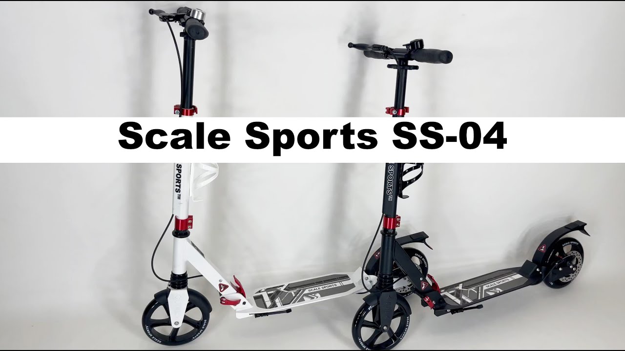 Городской самокат Scale Sports SS 04 | Детский самокат с дисковым тормозом и амортизаторами
