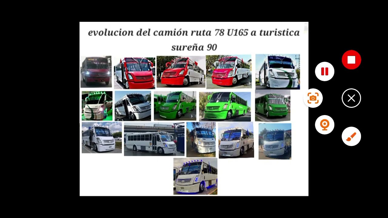 Evolucion del camión ruta 78 U165 a turistica sureña 90