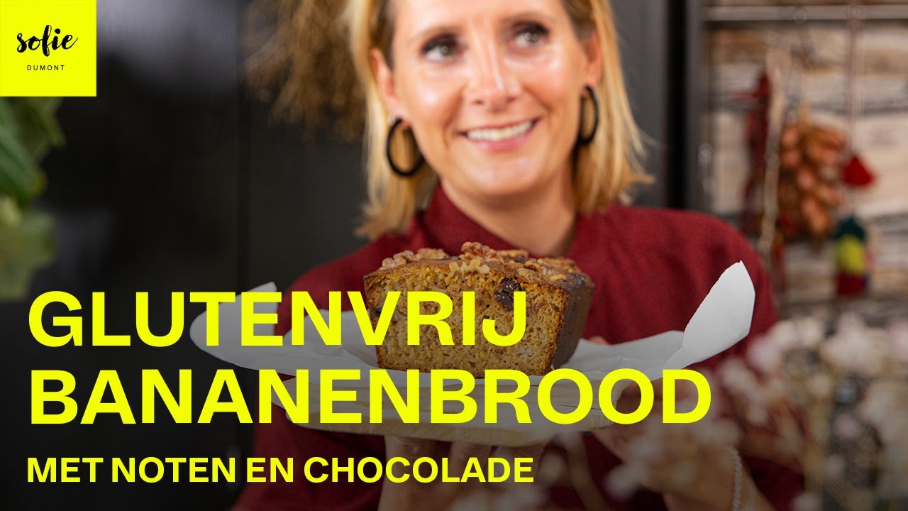 Gezond glutenvrij bananenbrood met noten en chocolade 🍌🍫 | Sofie Dumont