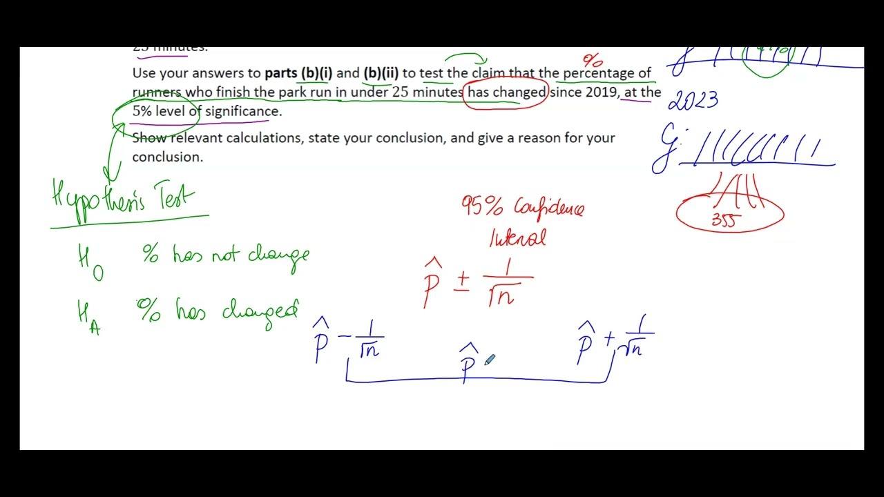 Leaving Cert Maths Ordinary Level 2024 Paper 2 Question 7 b - Margin of Error and Hypothesis Testing