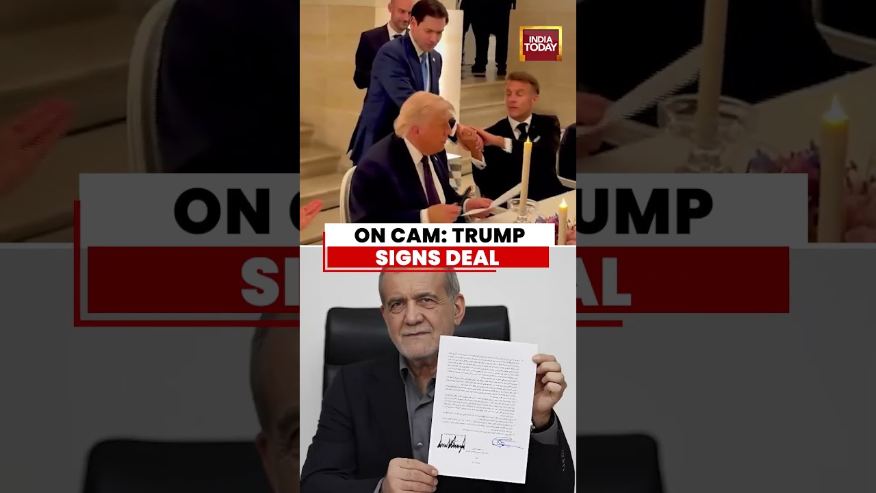 VIRAL | Trump Deal On Cam: Trump Signs Iran Deal at Versailles Dinner | Major US-Iran Breakthrough