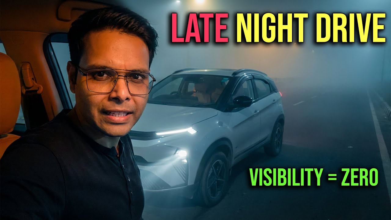 Dense Fog, Empty Roads & Fear | Night Drive Vlog