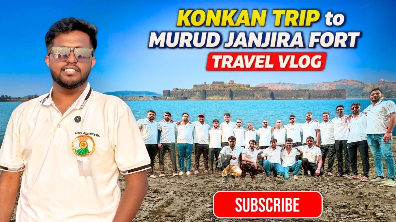 Office Team Konkan Trip 🔥 | Murud Janjira Fort Travel Vlog