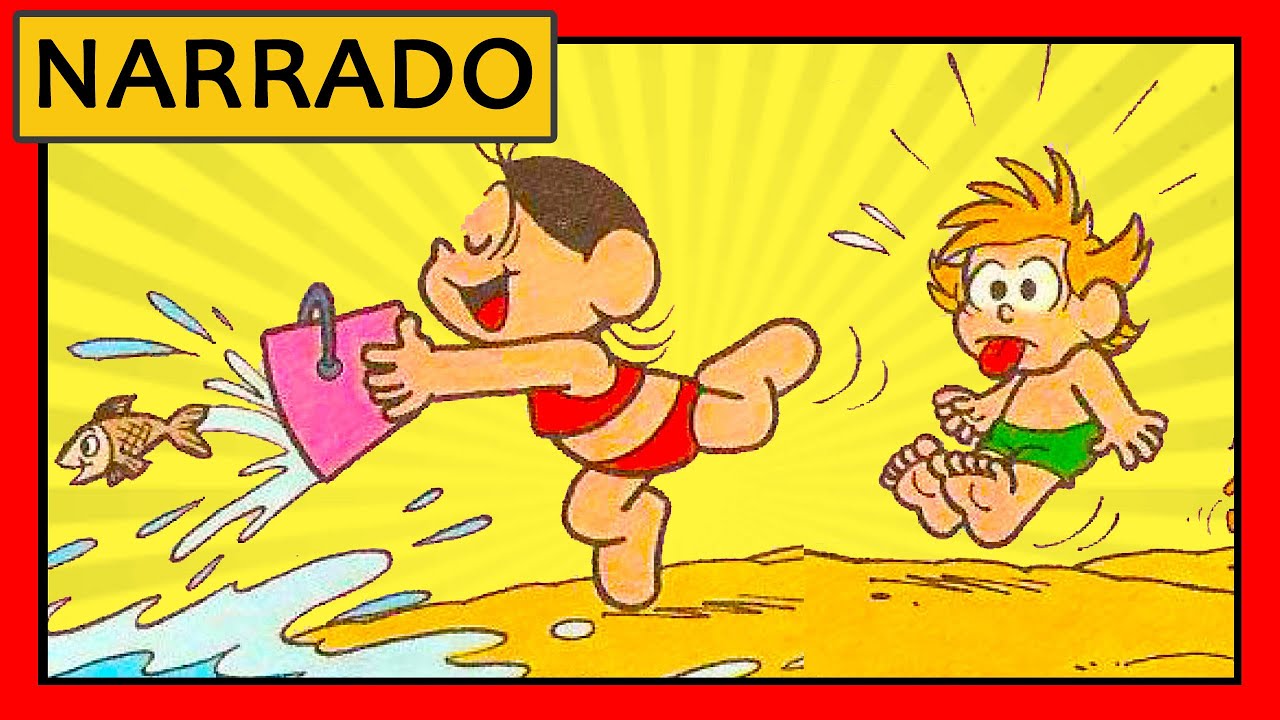 Turma da M&ocirc;nica | MAGALI E DUDU EM MONSTROS DO MAR -  Gibi Narrado