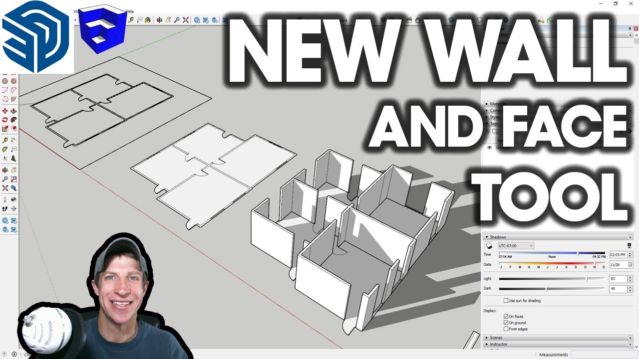 Простое создание и выдавливание граней в SketchUp с помощью FACEUP!