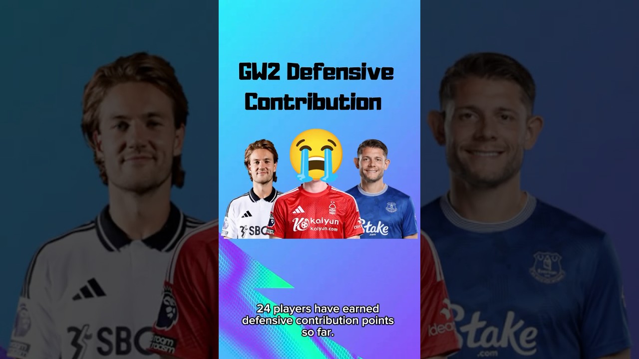 FPL GW2 Defensive Contribution! #fpl #premierleague #football
