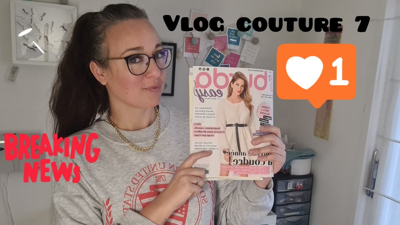 vlog couture #7 je couds une robe d'un magazine Burda easy