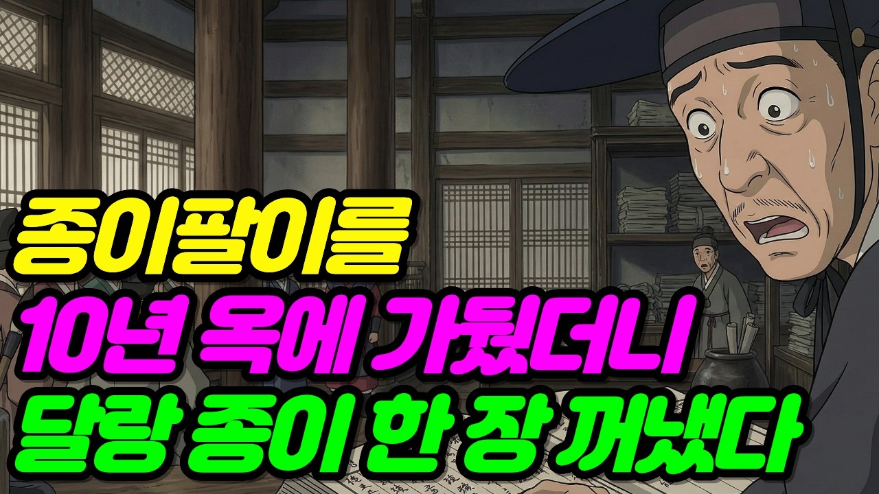 종이장수를 짓밟던 가짜 양반들… 10년 뒤 그 종이가 전부 돌아왔습니다|야담|민담|전설|옛날이야기|오디오북