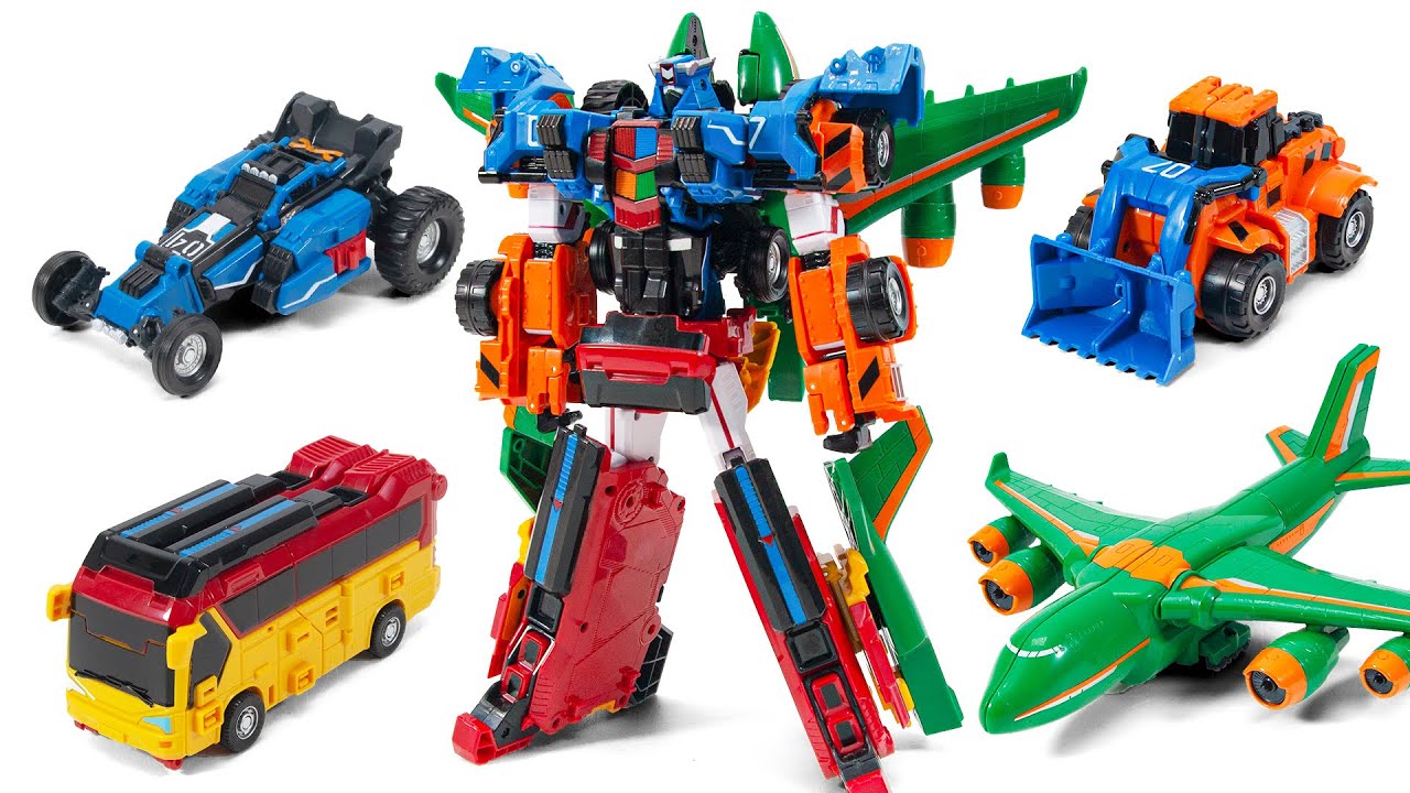 ToBot V King FORTRAN Regent BigBoss AirHide PowerLoader 4 Vehicles COMBIN Transformers Robot Toys