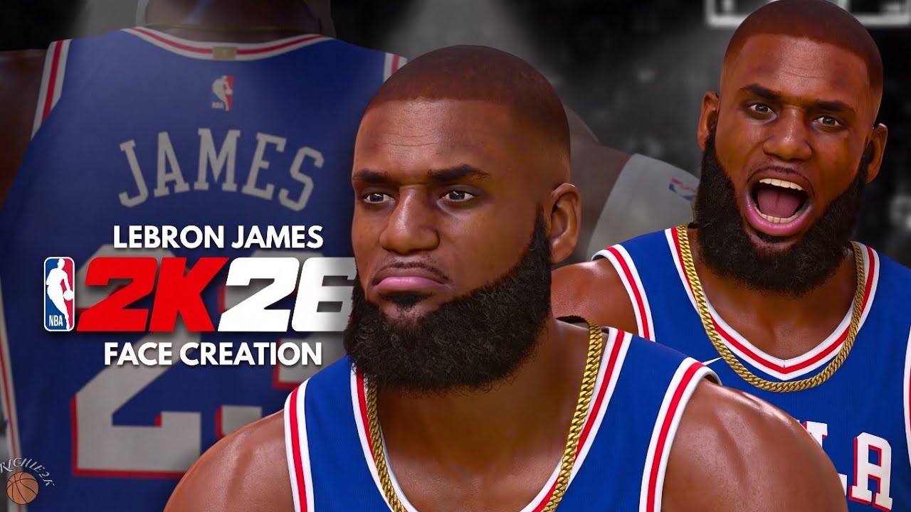 LeBron James In NBA 2K26 Face Creation