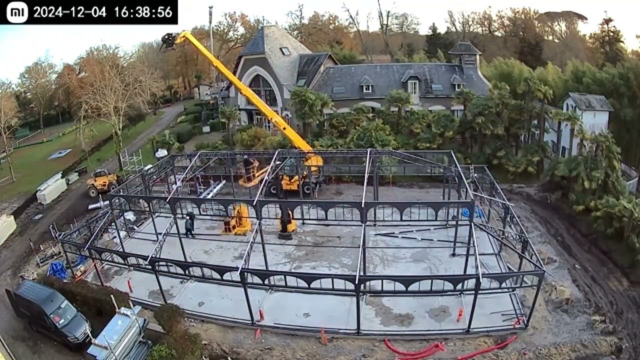 Construction de l'Orangerie du Ch&acirc;teau Belle Epoque de Linxe (40)