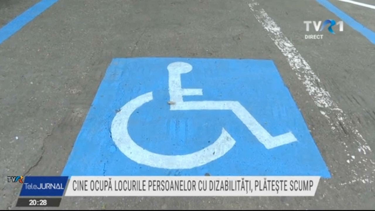 Amenzi mai mari pentru cei care ocupă locurile de parcare speciale pentru persoanele cu dizabilitati