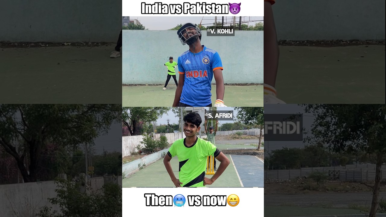 India vs Pakistan Attitude moment🥵(Then🥶 vs Now🤡) #shorts #cricket