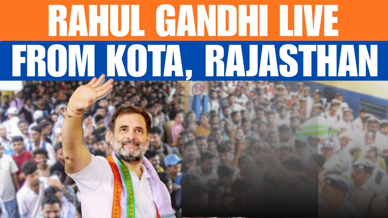 Rahul Gandhi Live From Kota, Rajasthan | Chhatron Ki Goonj | Kota Maha Rally | News9