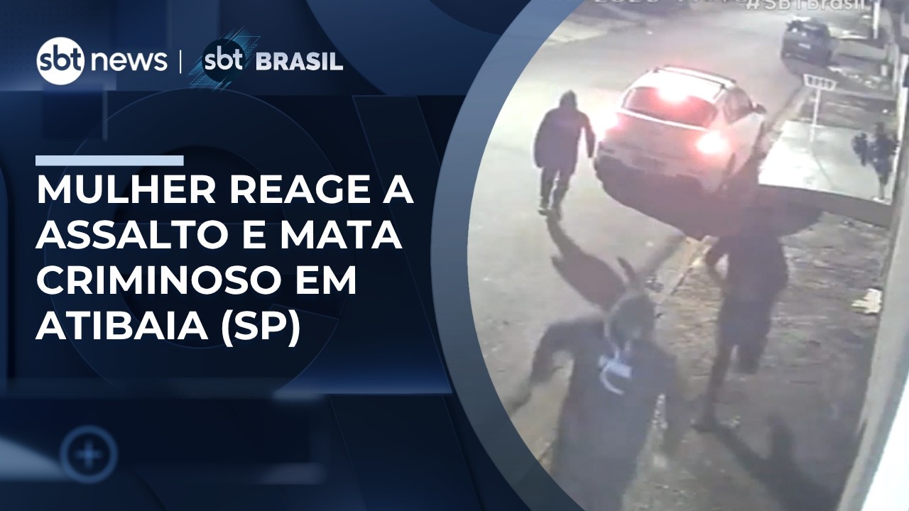 Esposa atira em invasor ap&oacute;s marido ser baleado em SP | #SBTBrasil