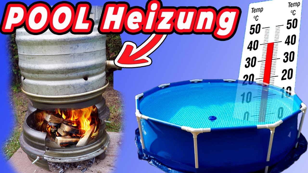 Alte Felgen + Bierfass = geniale POOL Heizung zum selber bauen